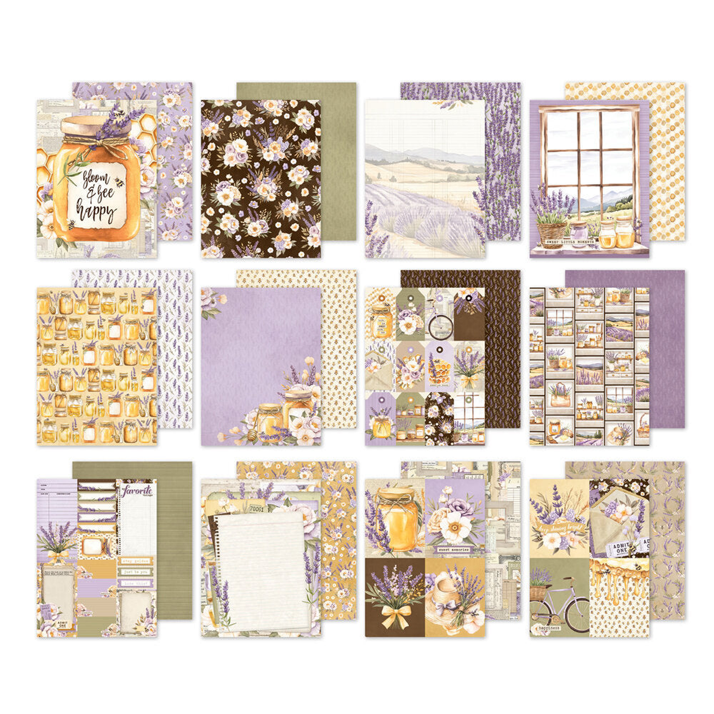 Simple Vintage Lavender Fields