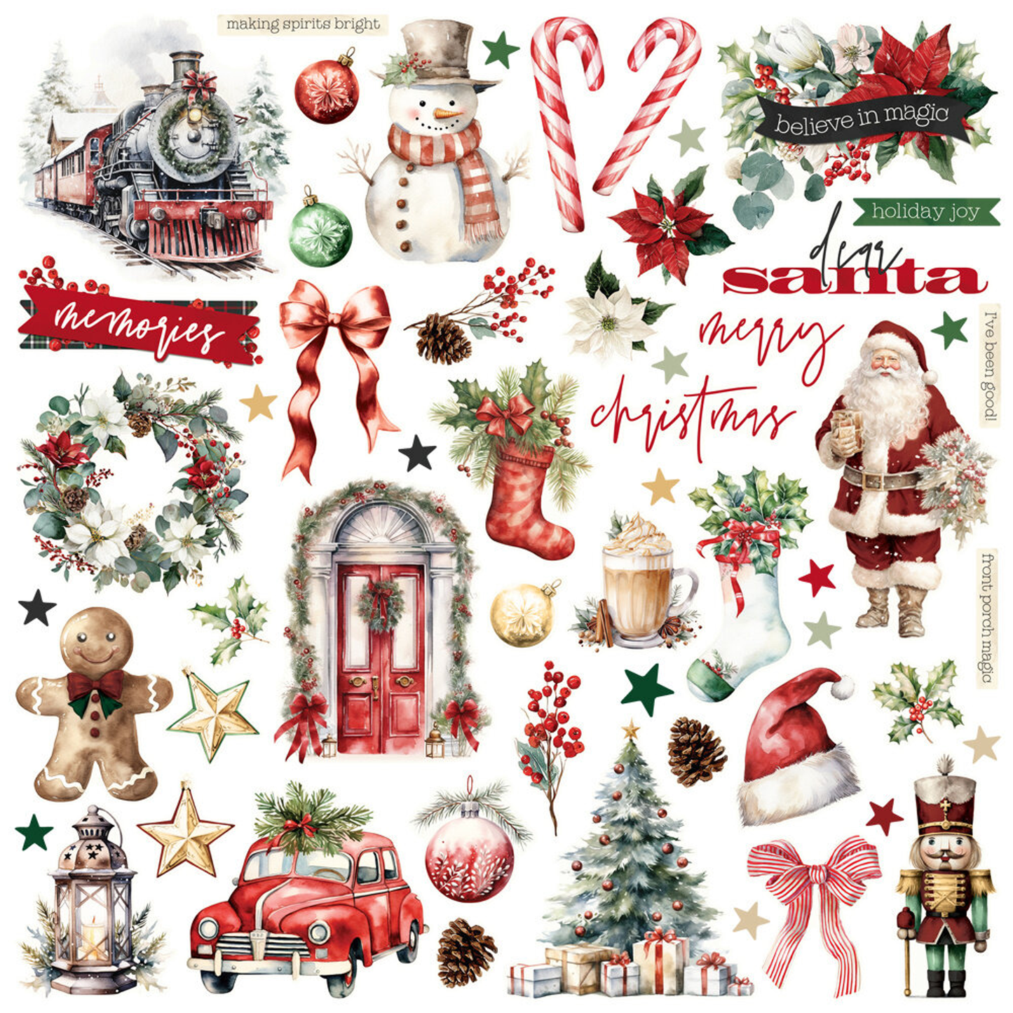 Simple Vintage Old-Fashioned Christmas