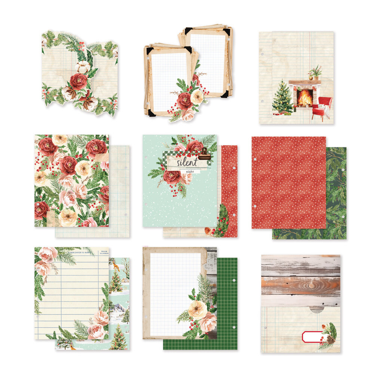 Simple Vintage Evergreen Memories SN@P! 6x8 Inch Binder Inserts