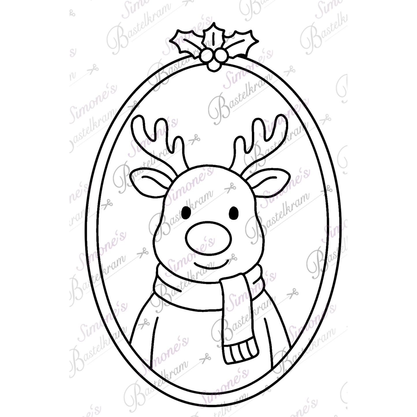 Digistamp Rentier Porträt