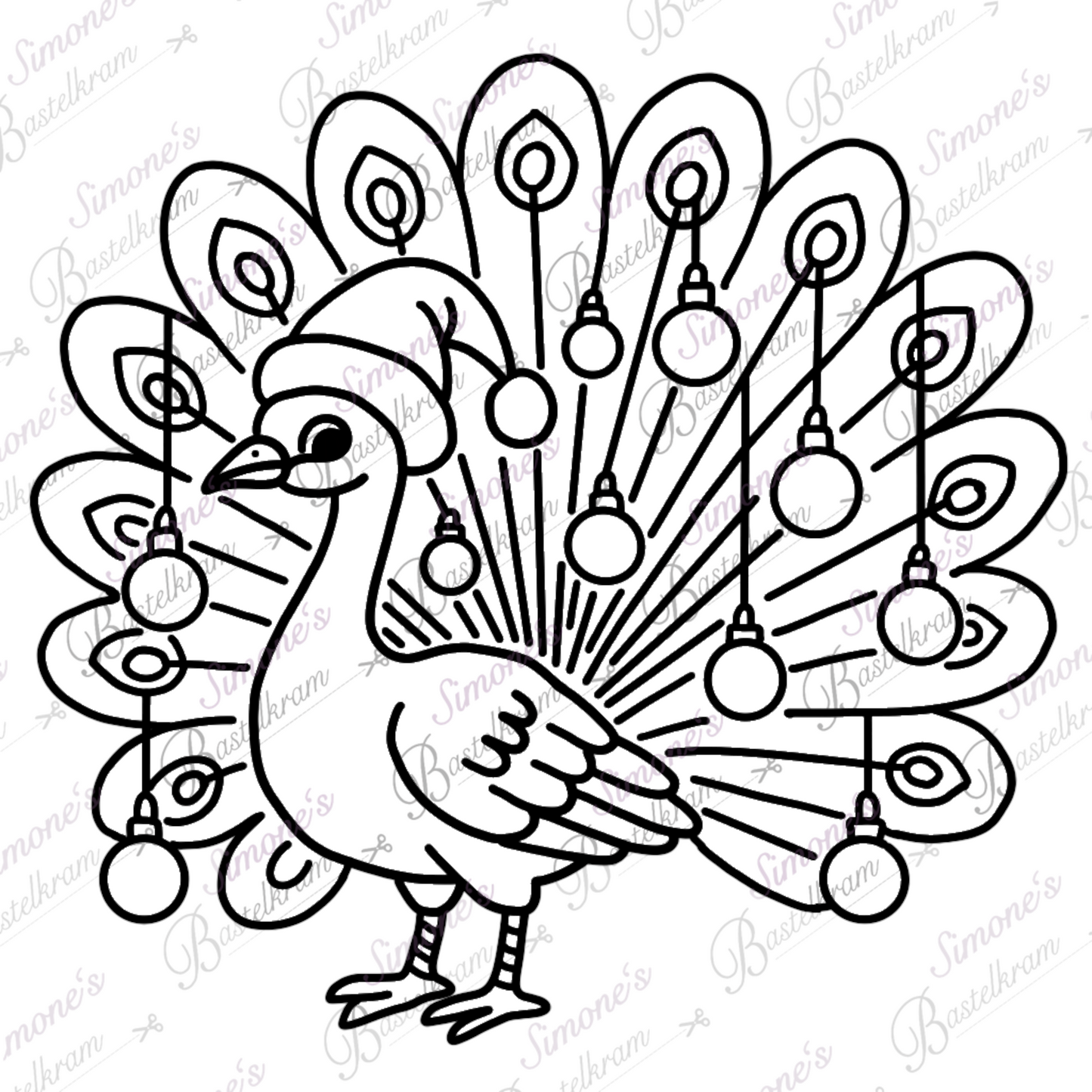 Digistamp Pfau