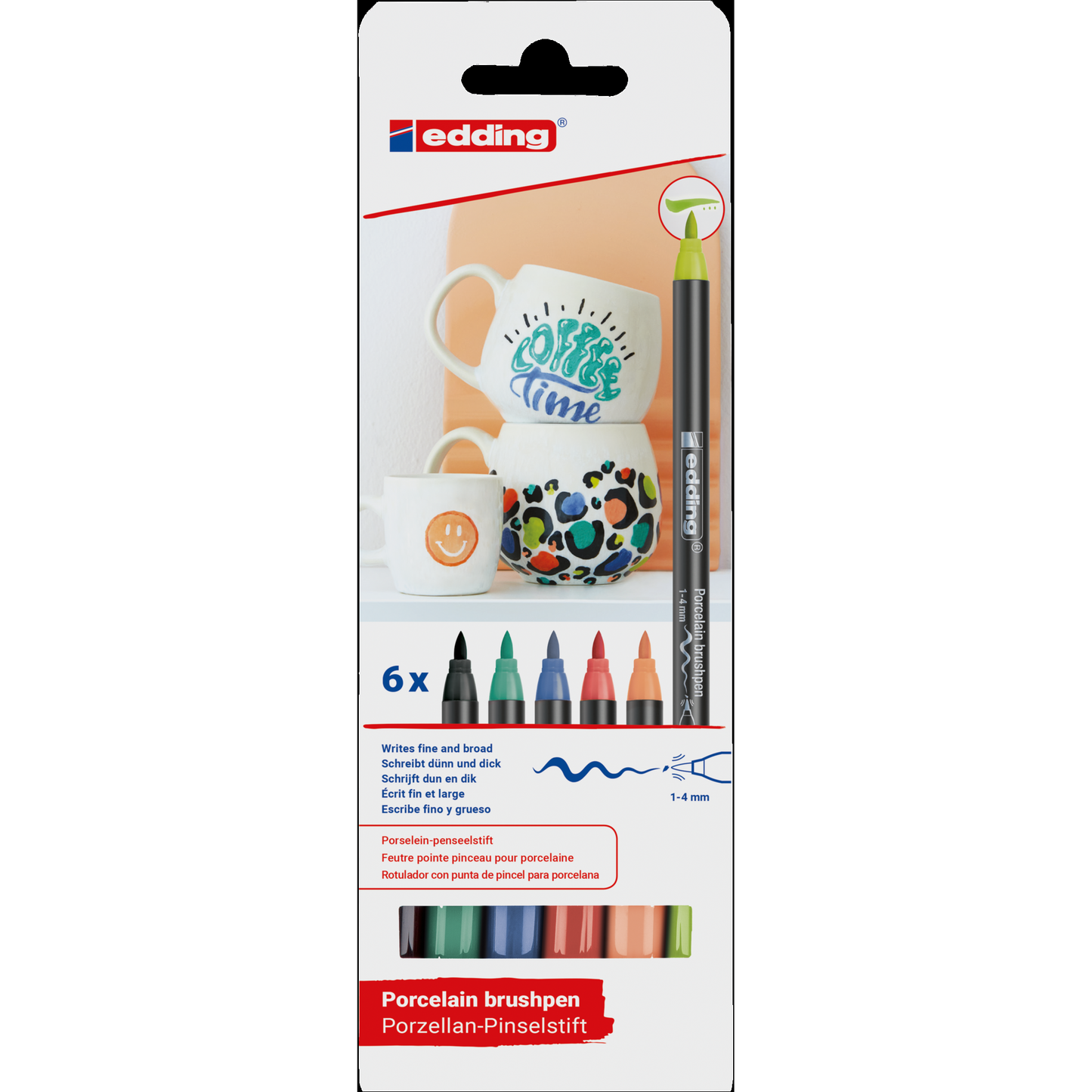 e-4200 Porcelain Brush Pen Set Lively