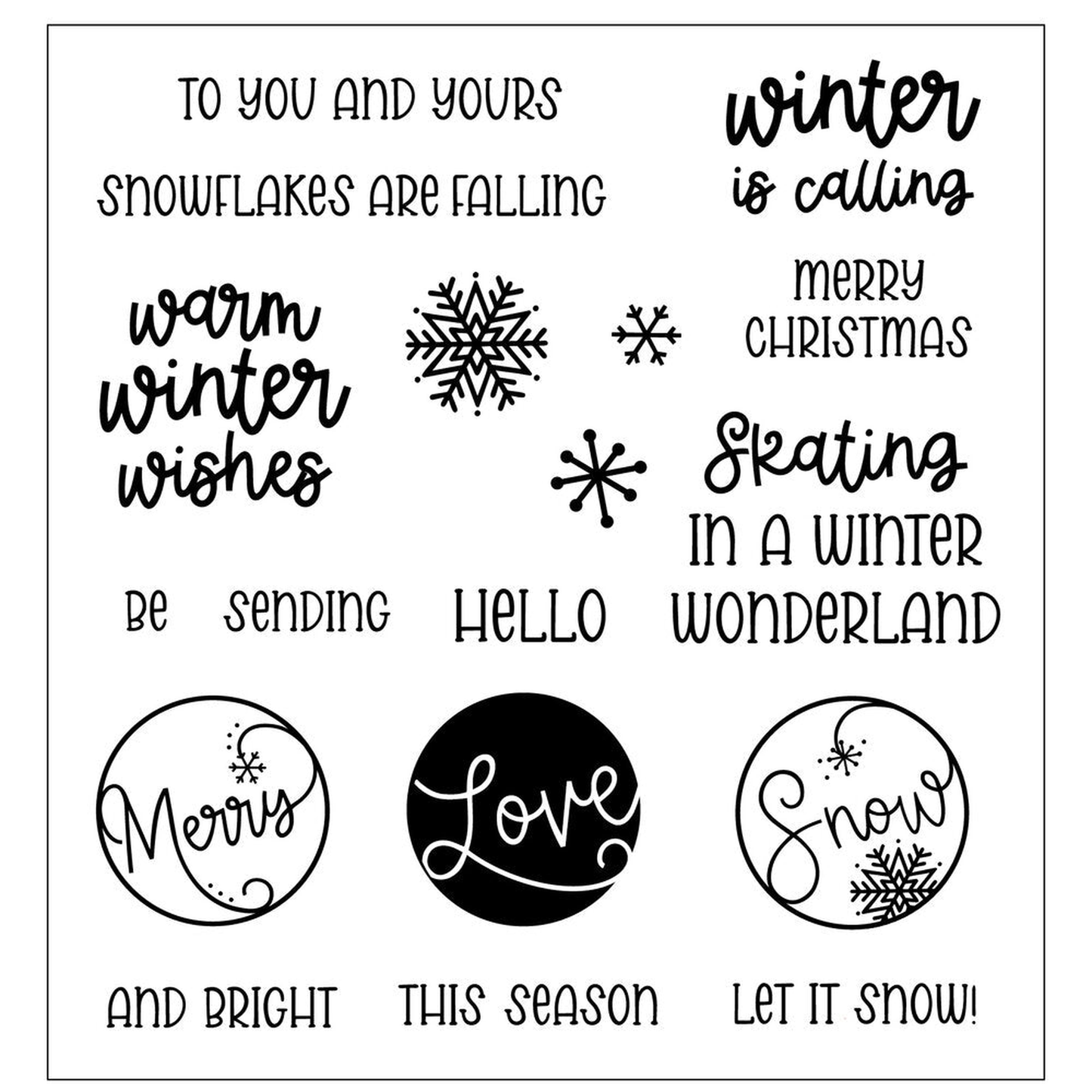 Warm Winter Wishes Sentiments
