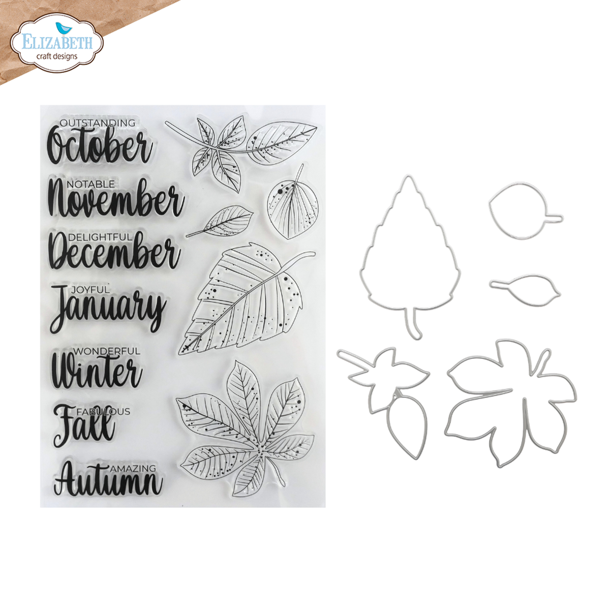 Comfy Cozy - Seasonal Words & Leaves