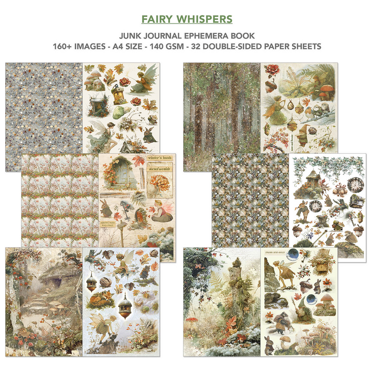 Fairy Whispers Junk Journal Ephemera Book