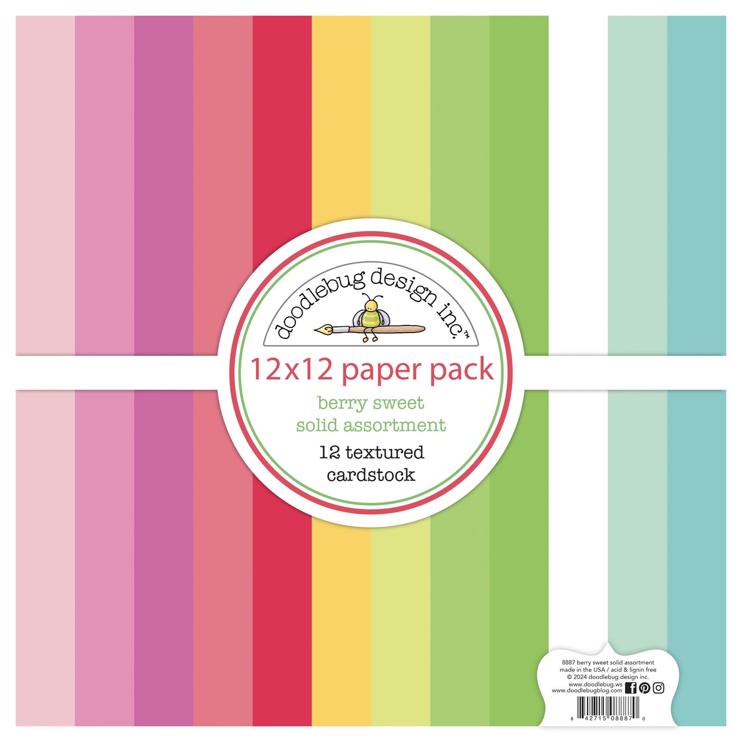 Berry Sweet Textured Cardstock Assortment Pack