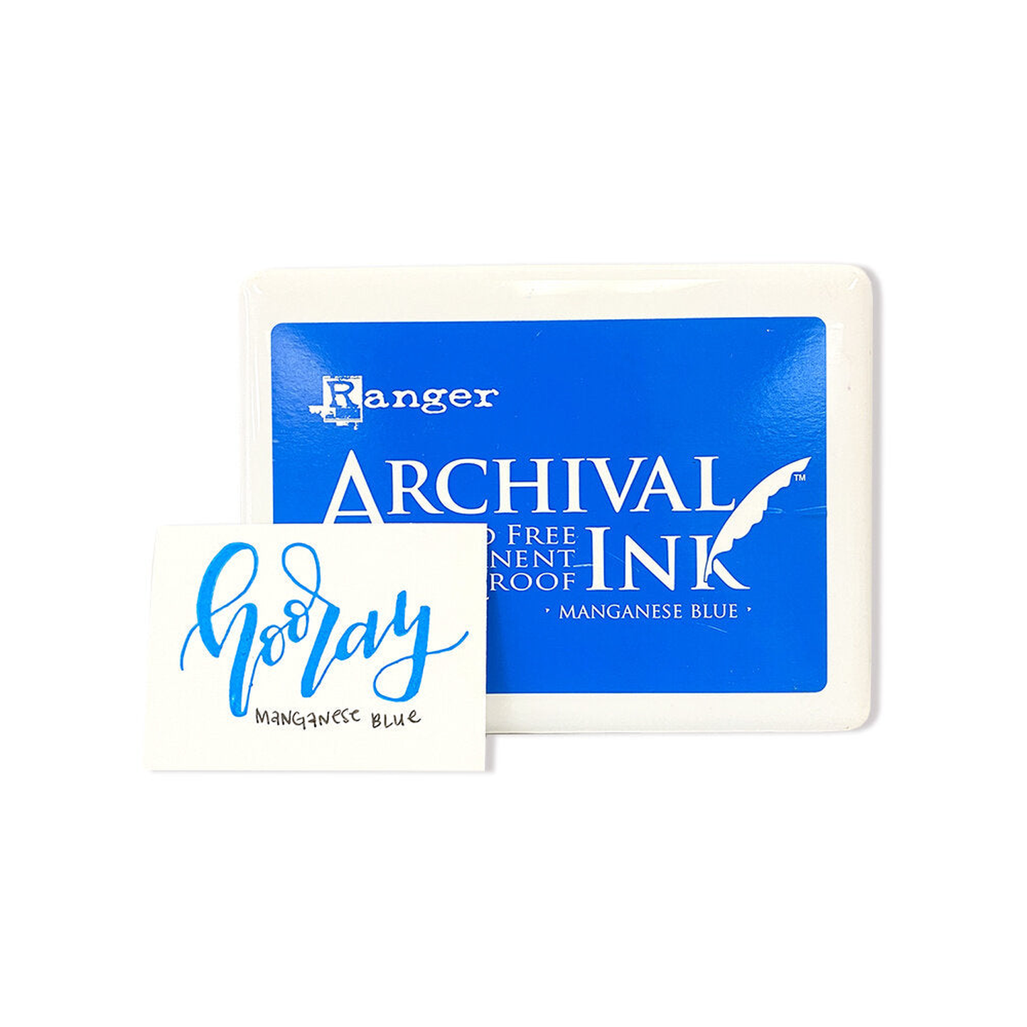 Ranger Archival Ink Jumbo Pad Manganese Blue