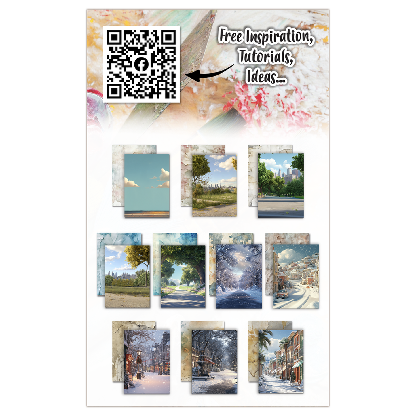 Weathered Wanderings - Snowfall & Stains