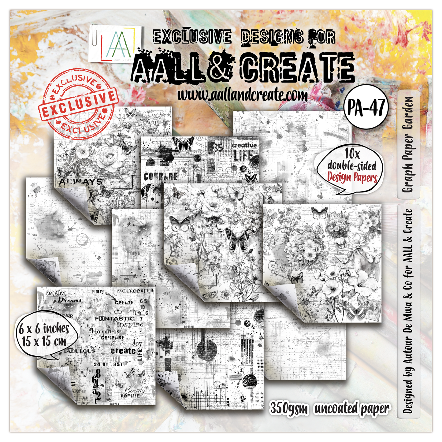 Inkblot Meadow - Graph Paper Garden