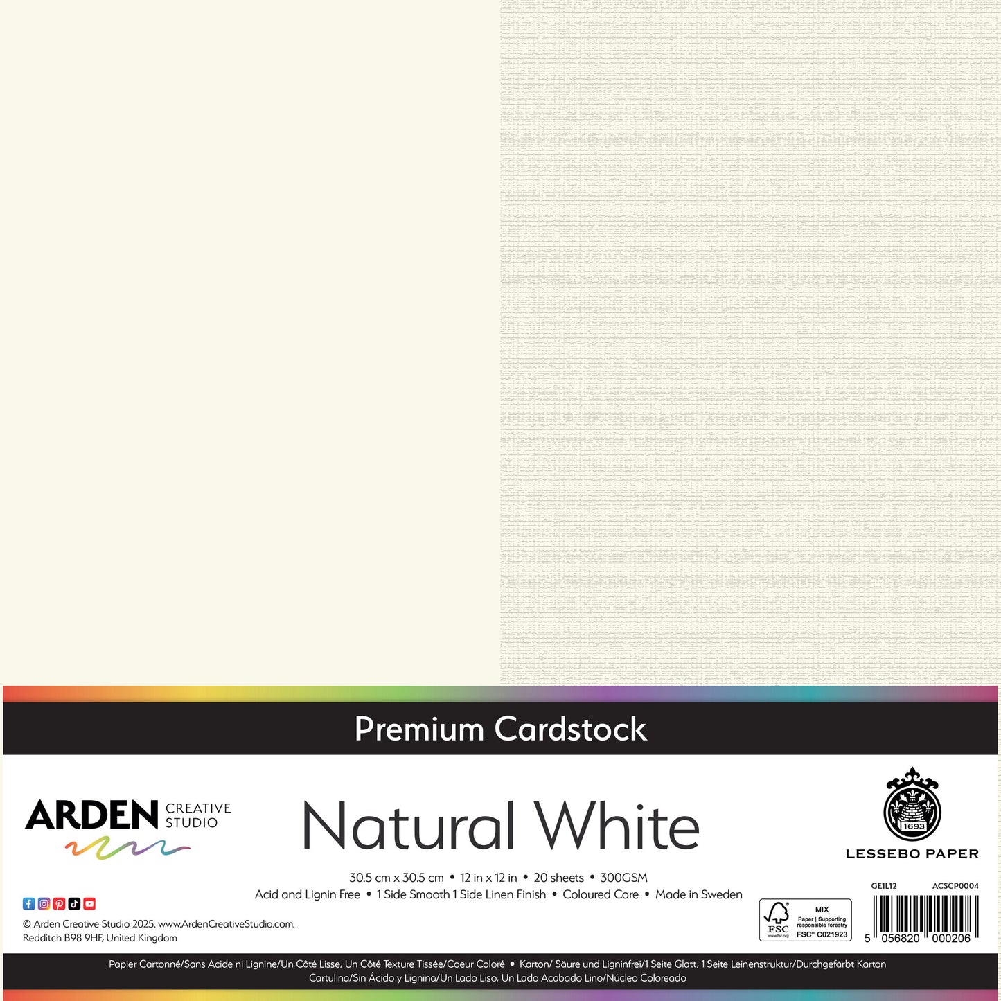 Premium Cardstock - Natural White