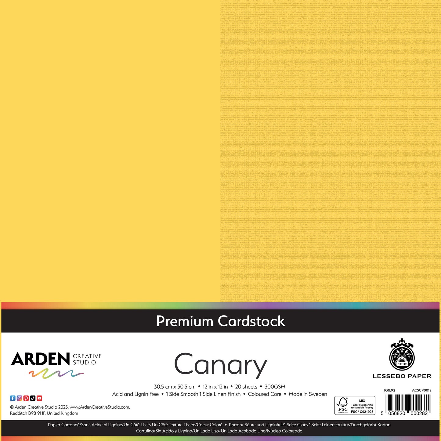Premium Cardstock - Canary