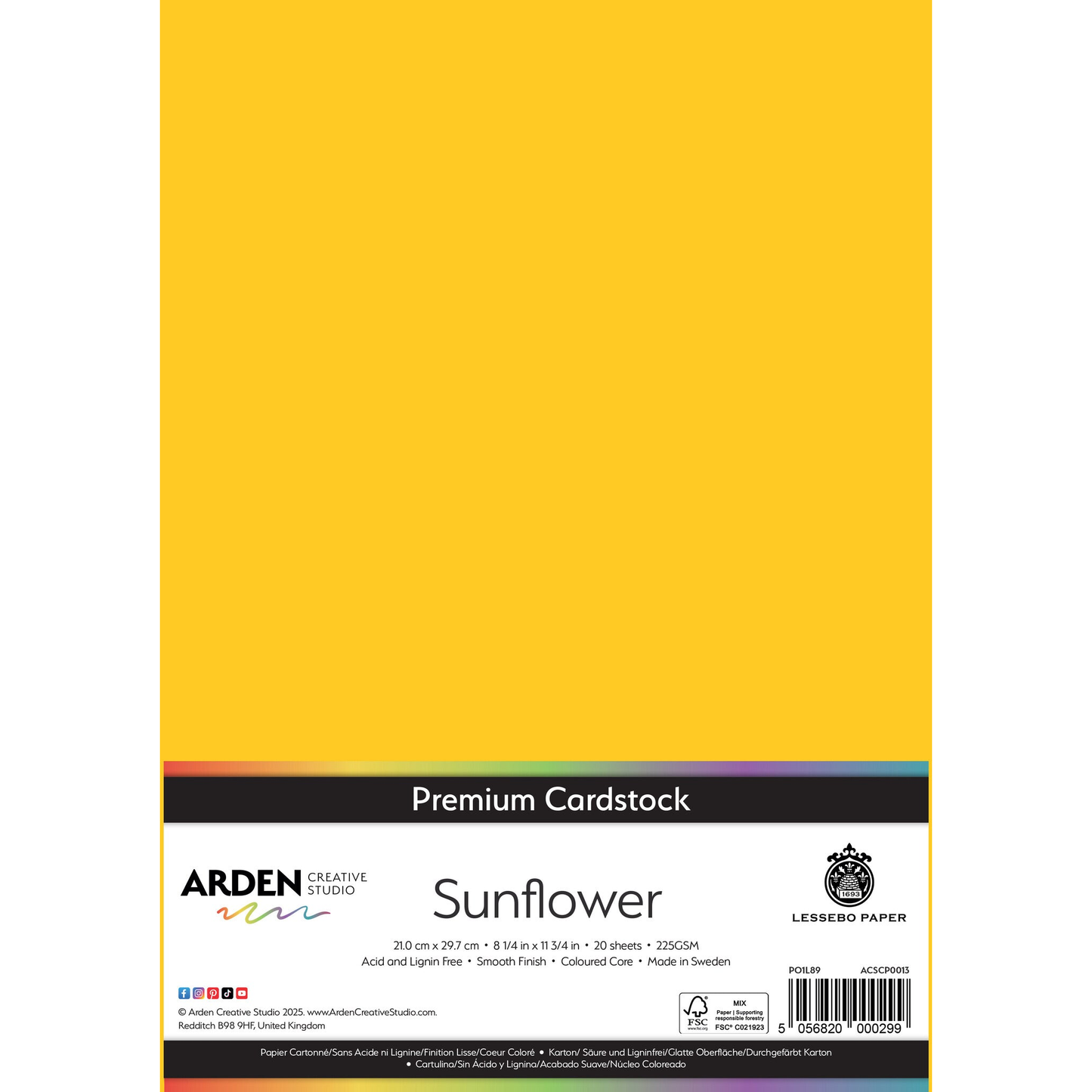 Premium Cardstock - Sunflower