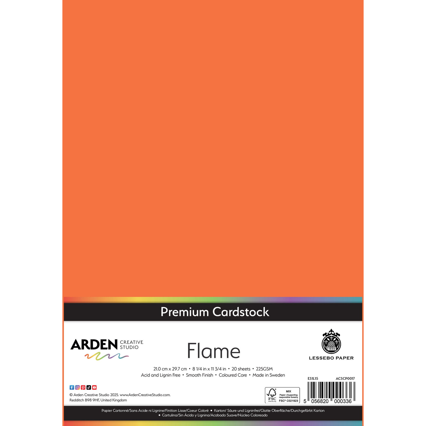 Premium Cardstock - Flame