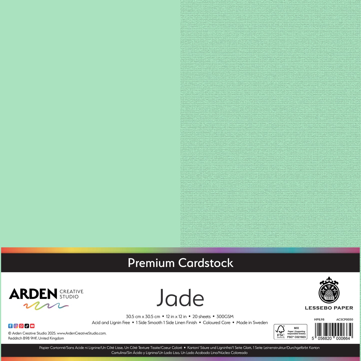 Premium Cardstock - Jade