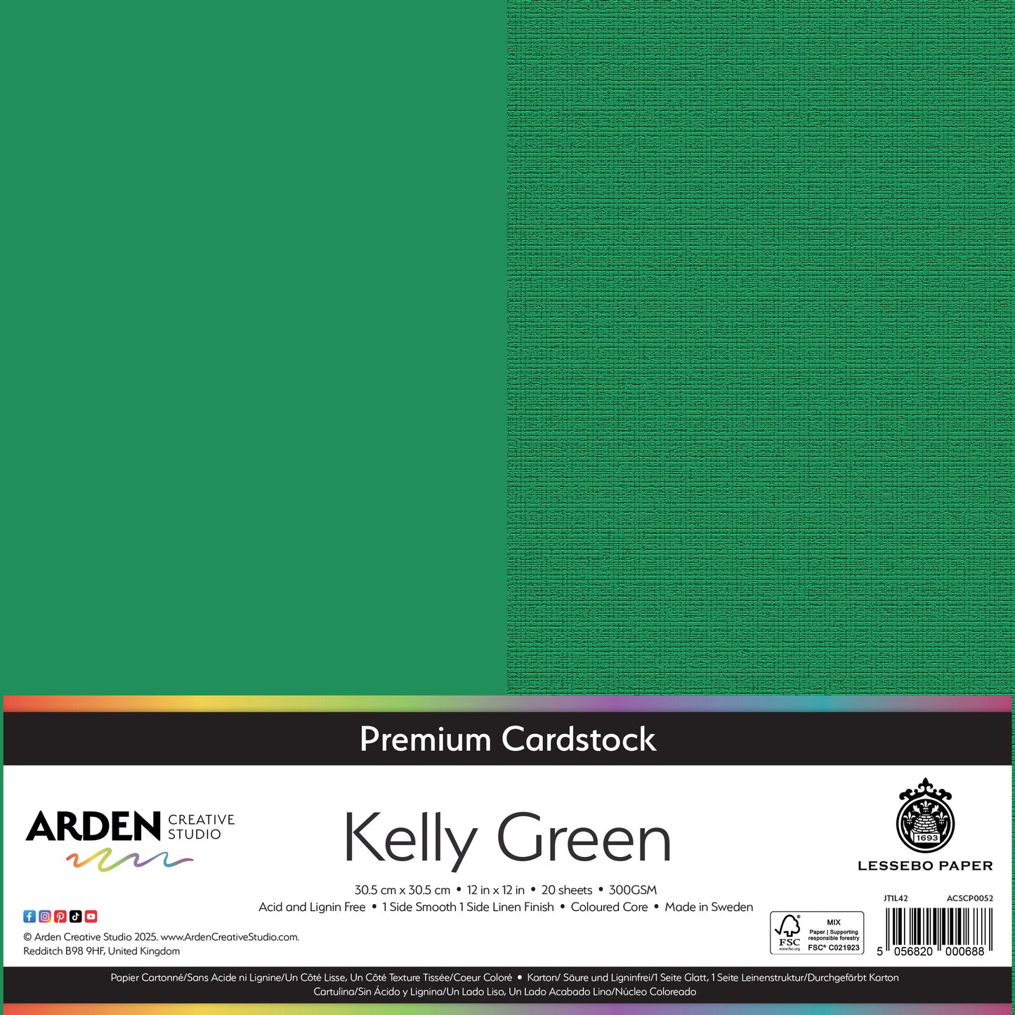 Premium Cardstock - Kelly Green