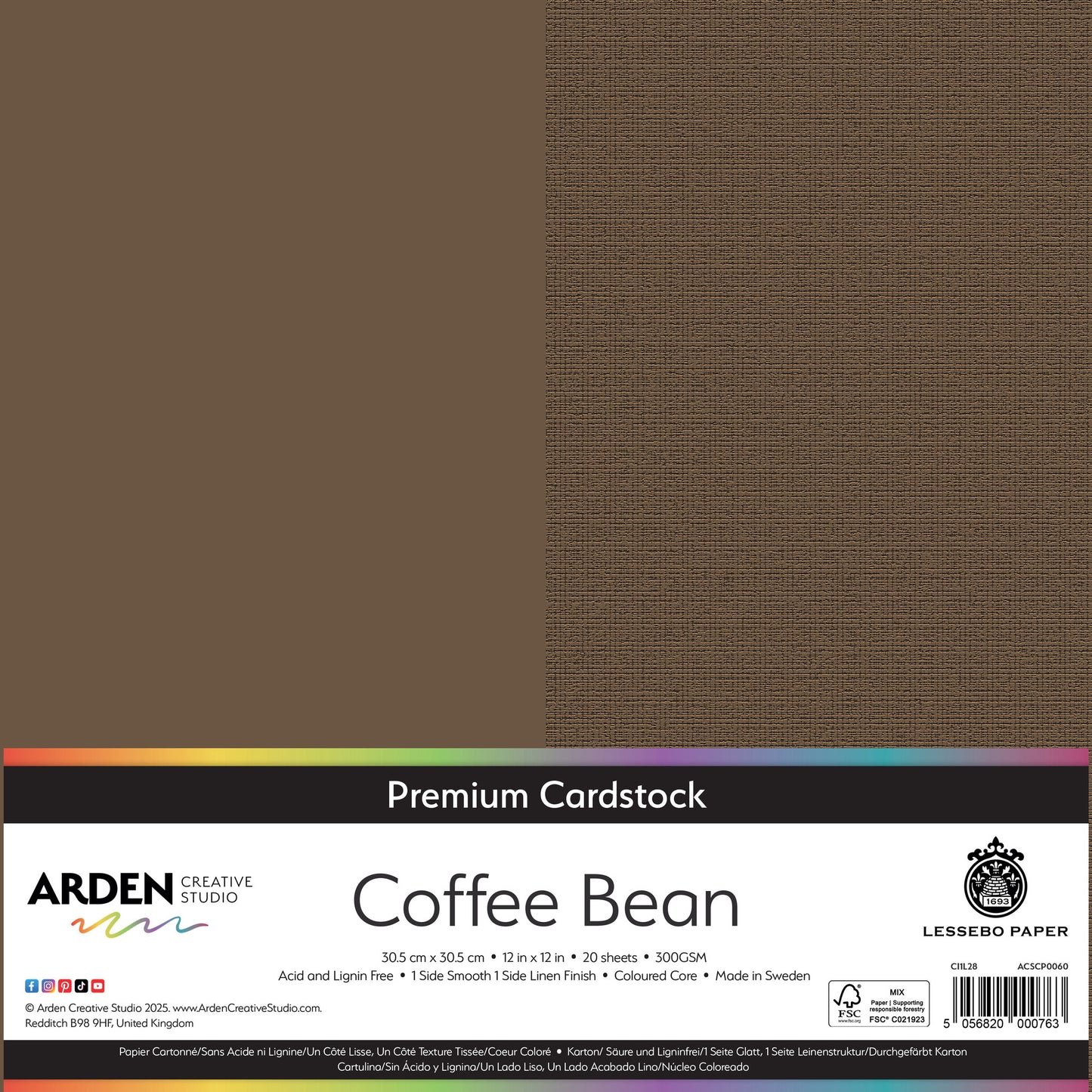 Premium Cardstock - Coffee Bean