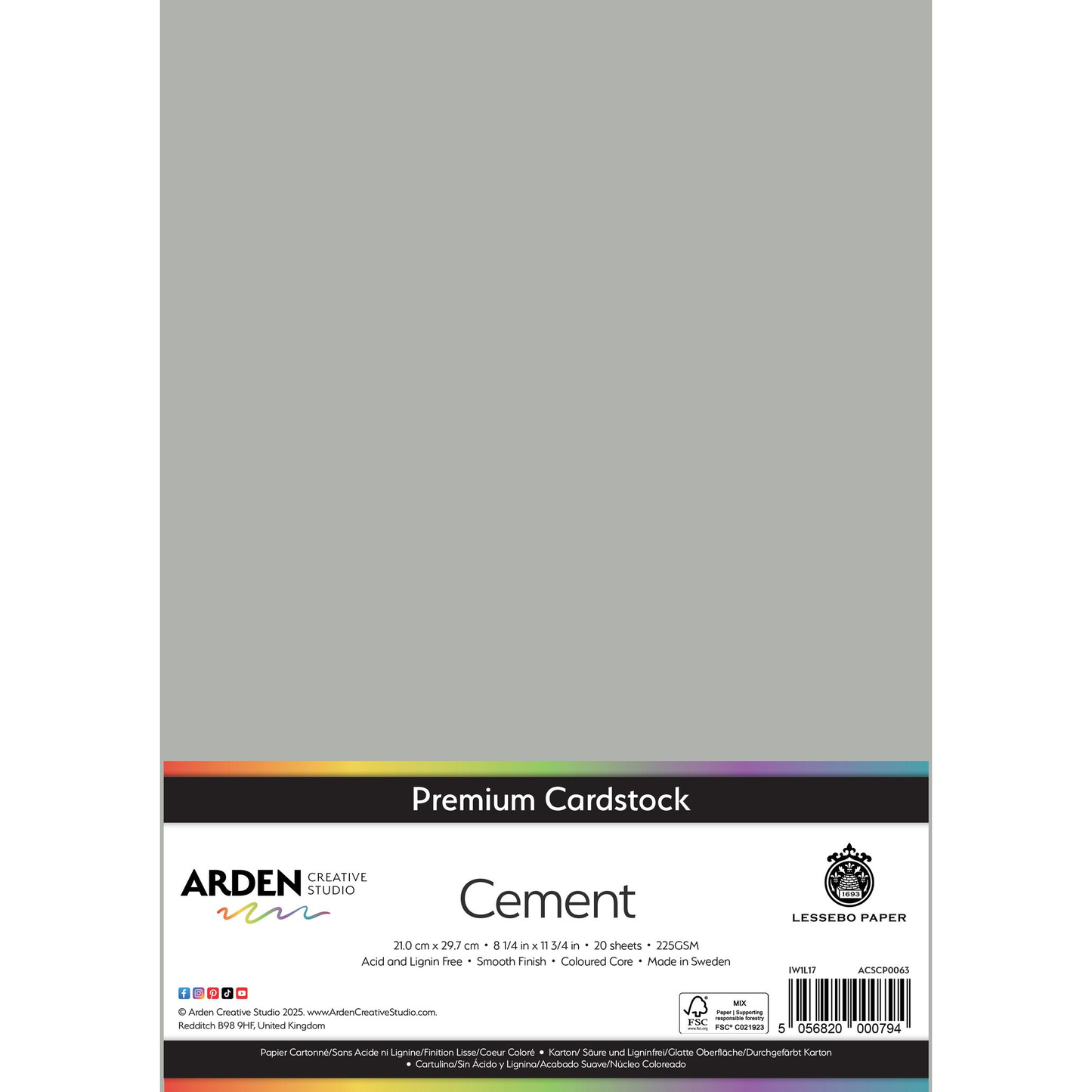 Premium Cardstock - Cement