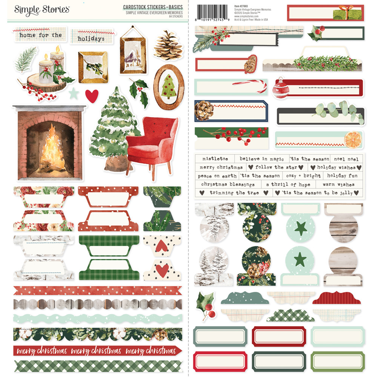 Simple Vintage Evergreen Memories Basics