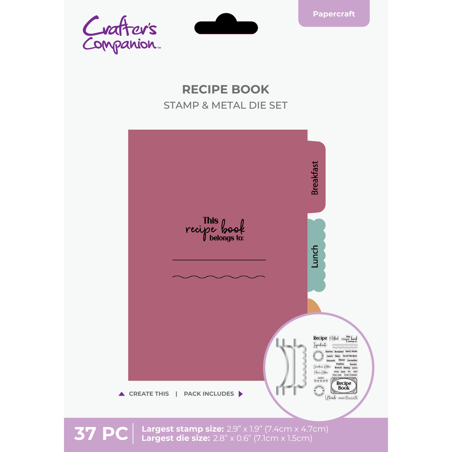 Recipe Book Tabs & Recipe Sentiments