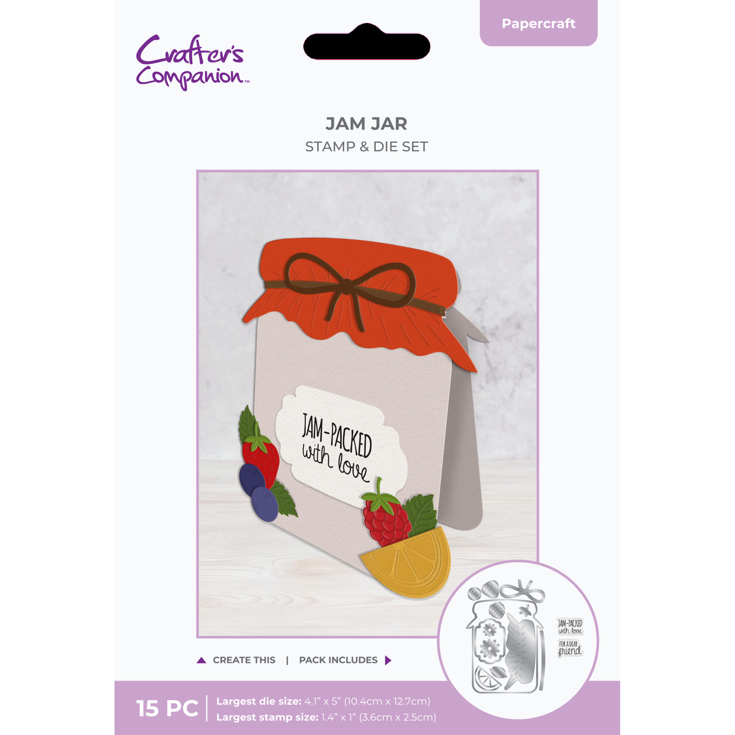 Shaped Card Bases - Jam Jar