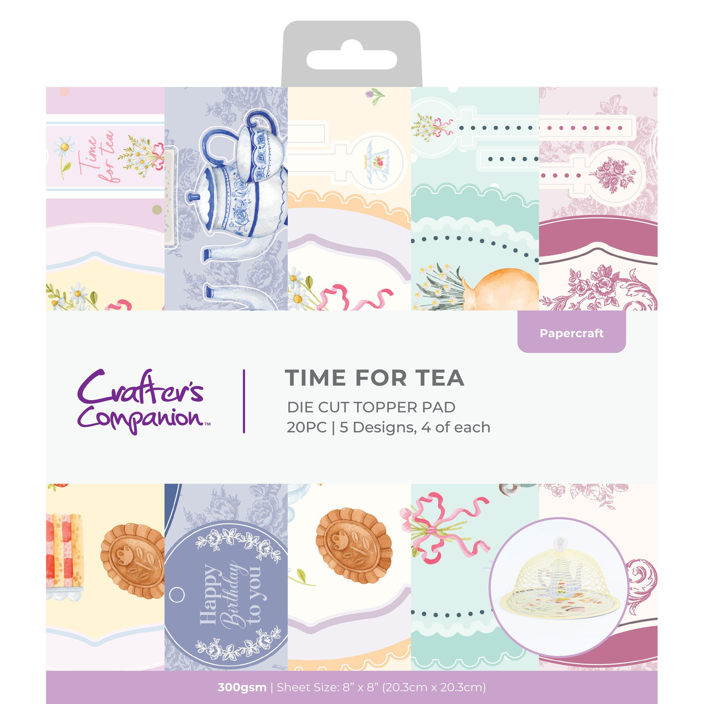 Cake Stand Die Topper Pad Time for Tea