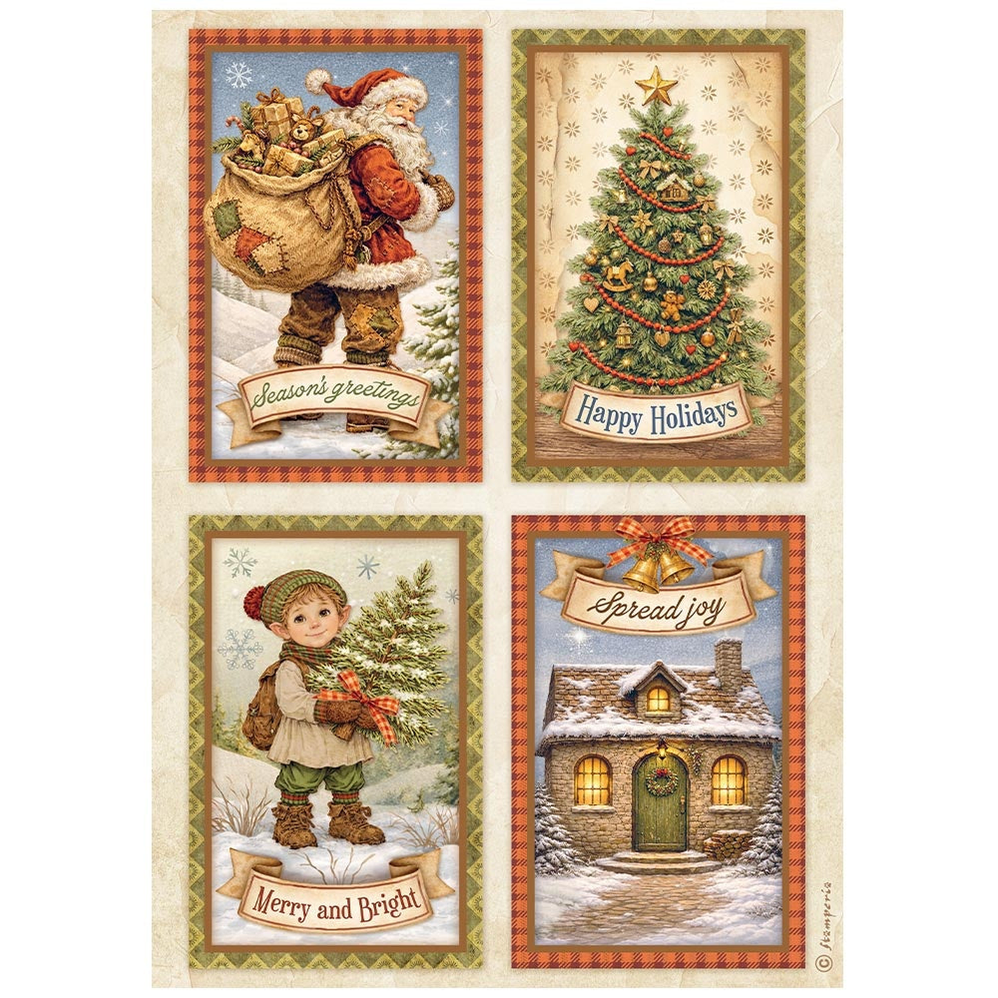 Silent Night 4 Cards