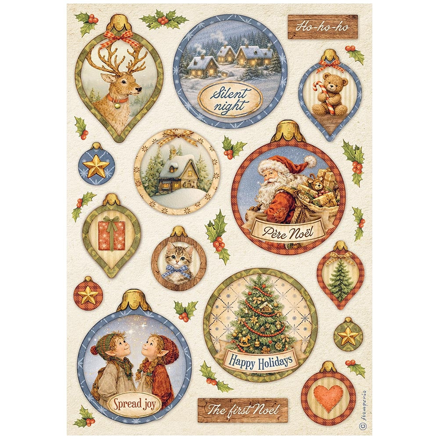 Silent Night Christmas Balls