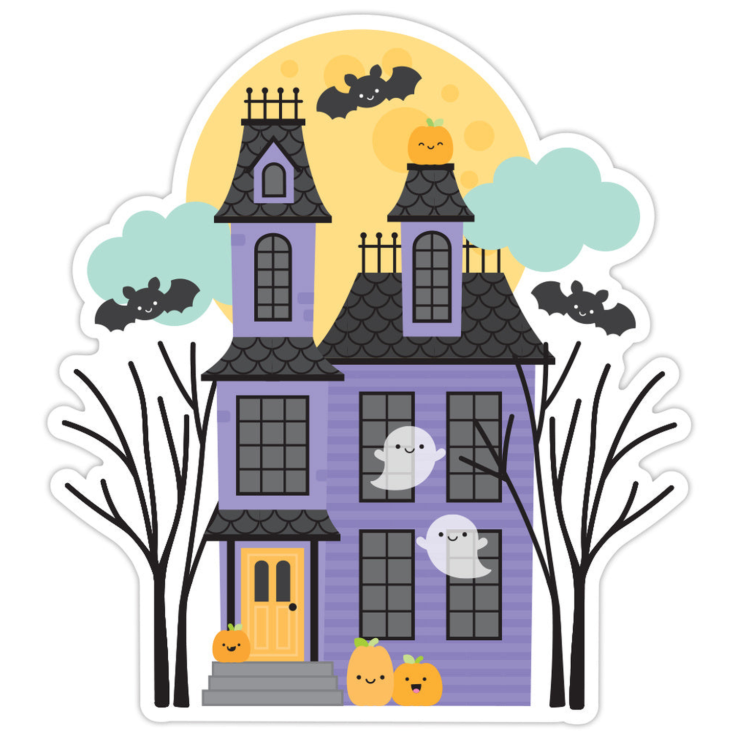 Haunted Manor Sticker Doodle