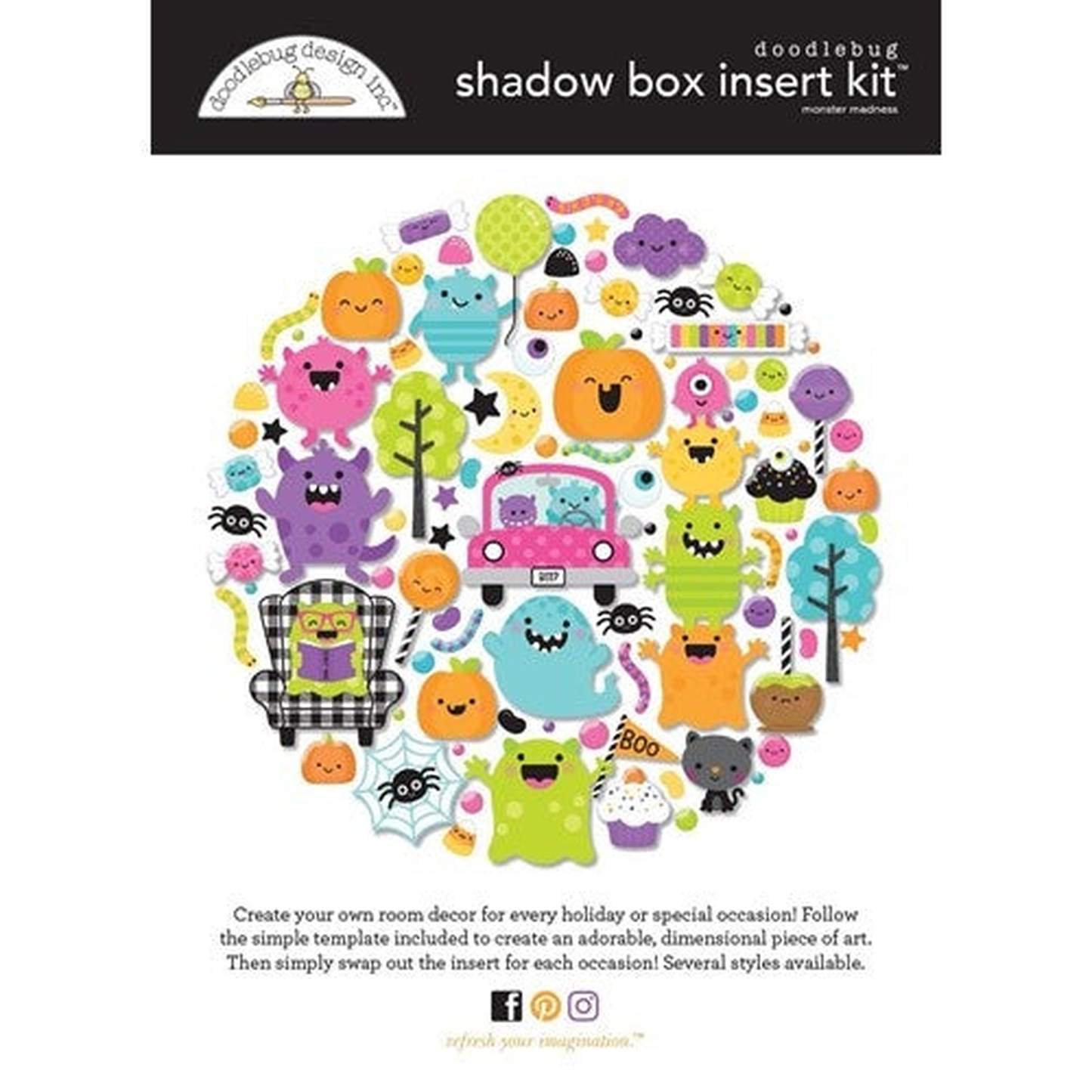 Monster Madness Shadow Box Kit
