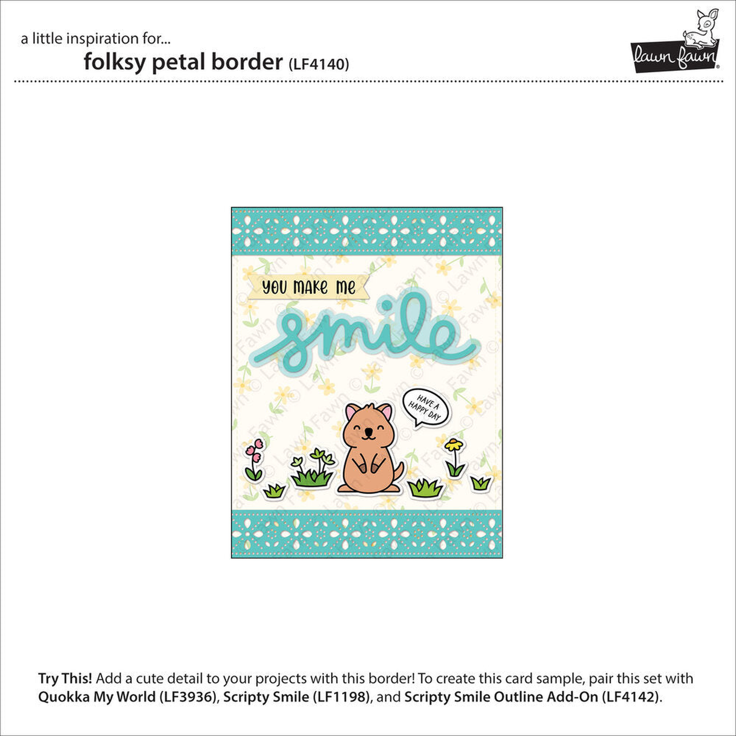 Folksy Petal Border