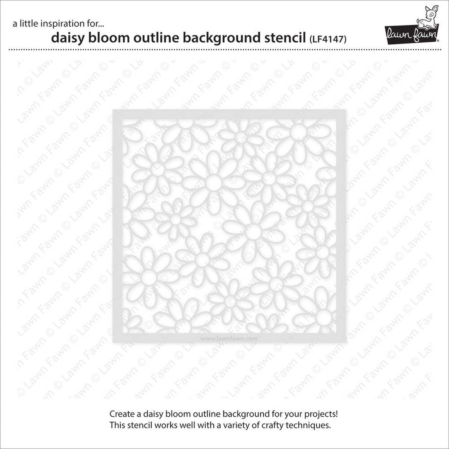 Daisy Bloom Outline