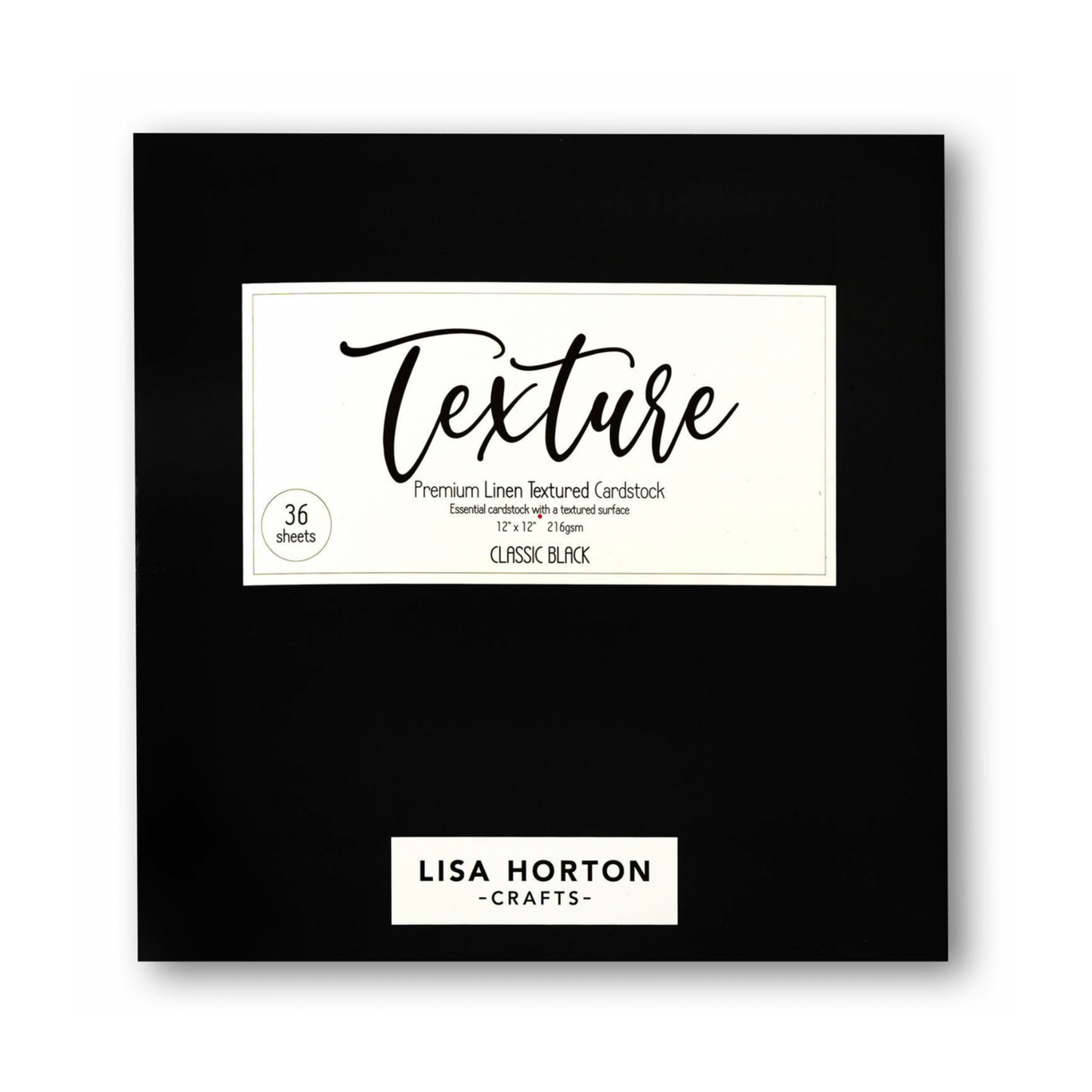 Black Premium Linen Textured