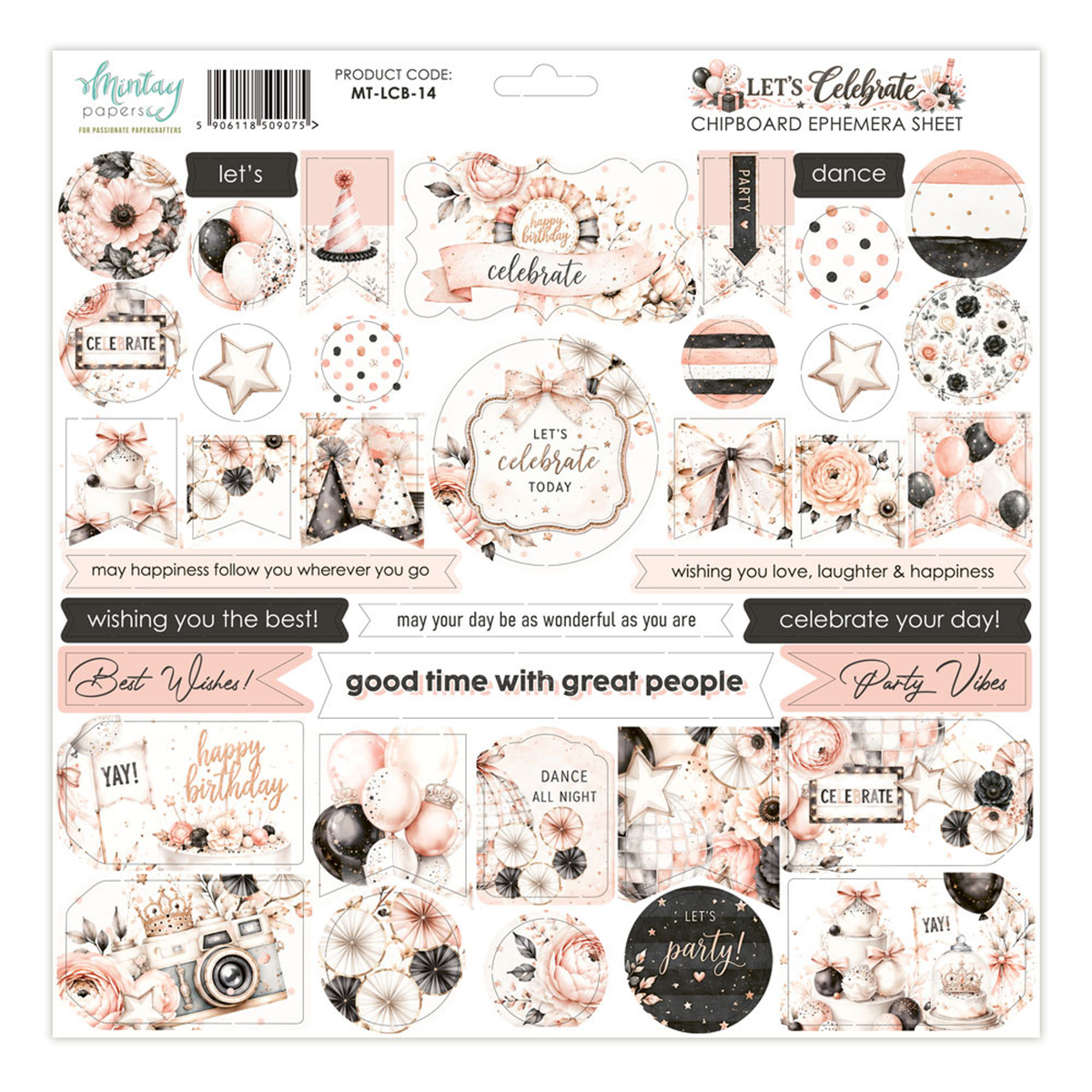 Let's Celebrate Ephemera Sheet
