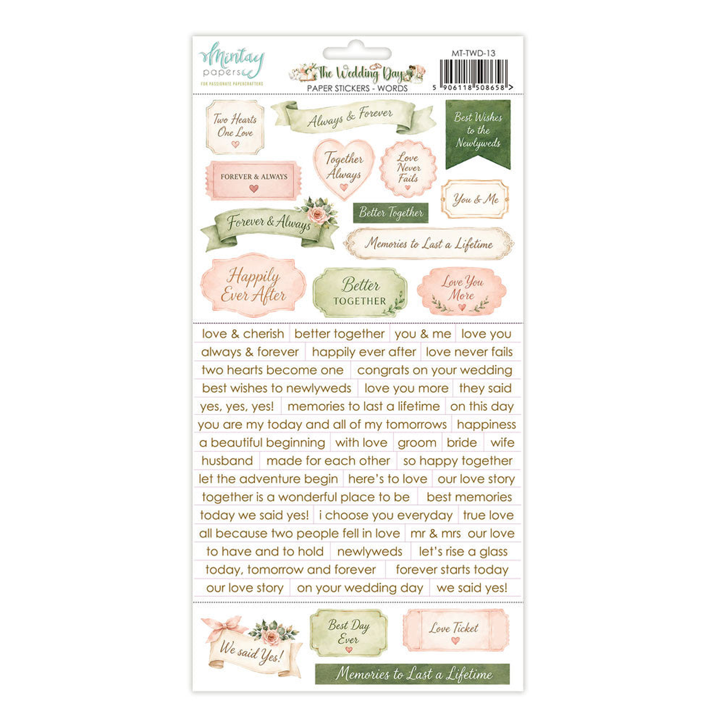 The Wedding Day Words