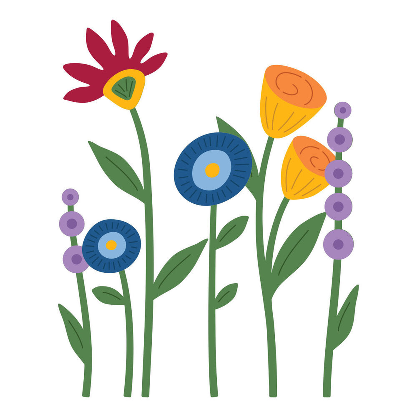Whimsical Village Blooms