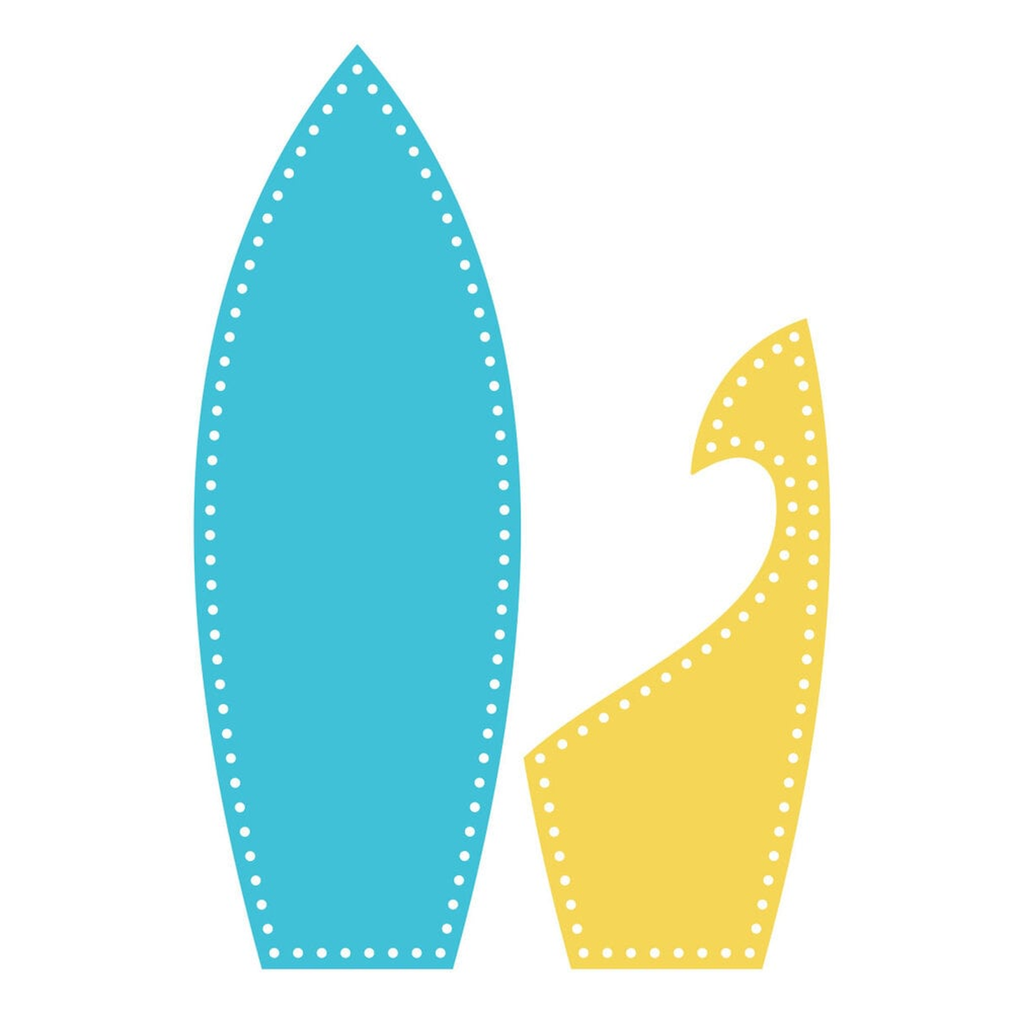 3D Felt Décor Summer Surfboardby