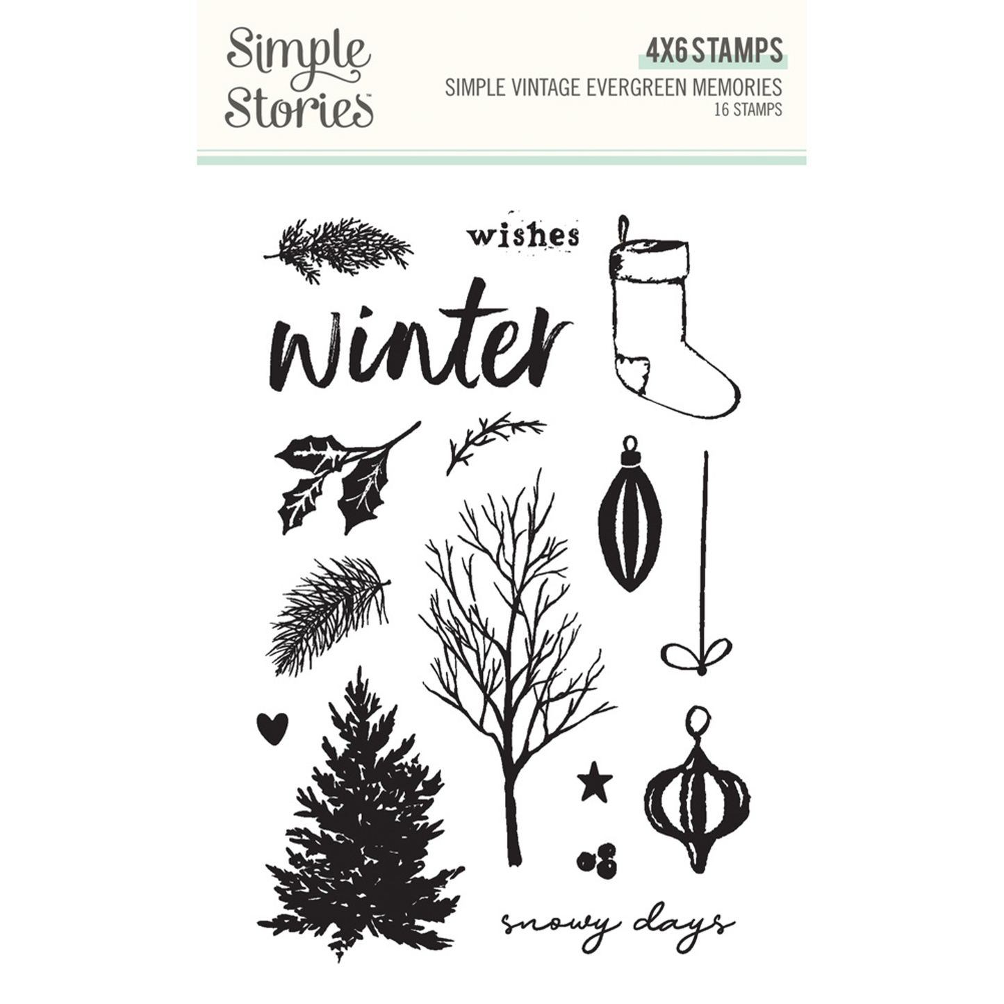 Simple Vintage Evergreen Memories