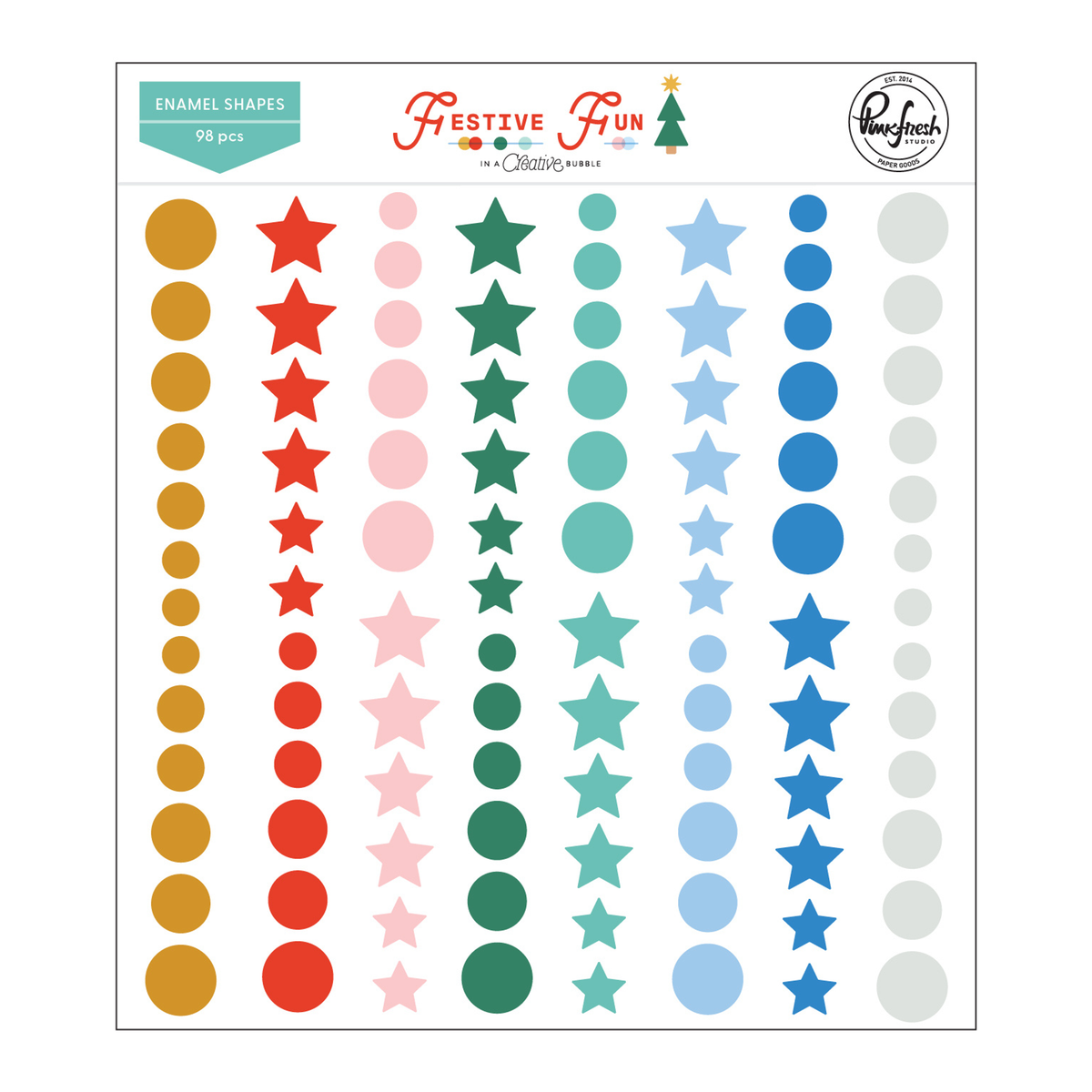 Festive Fun Enamel Shapes
