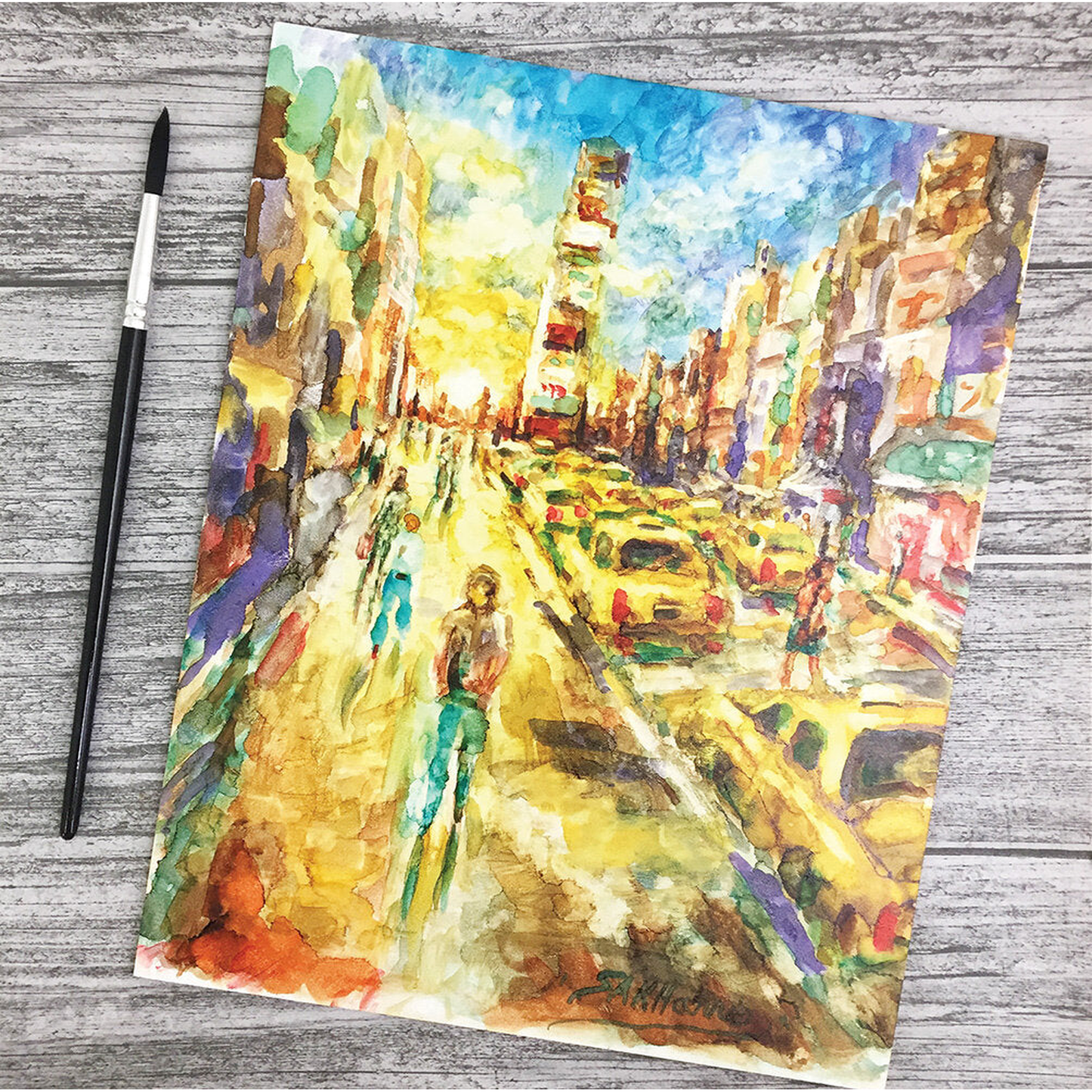 Alcohol Ink Hard Core Art Panels Rectangle