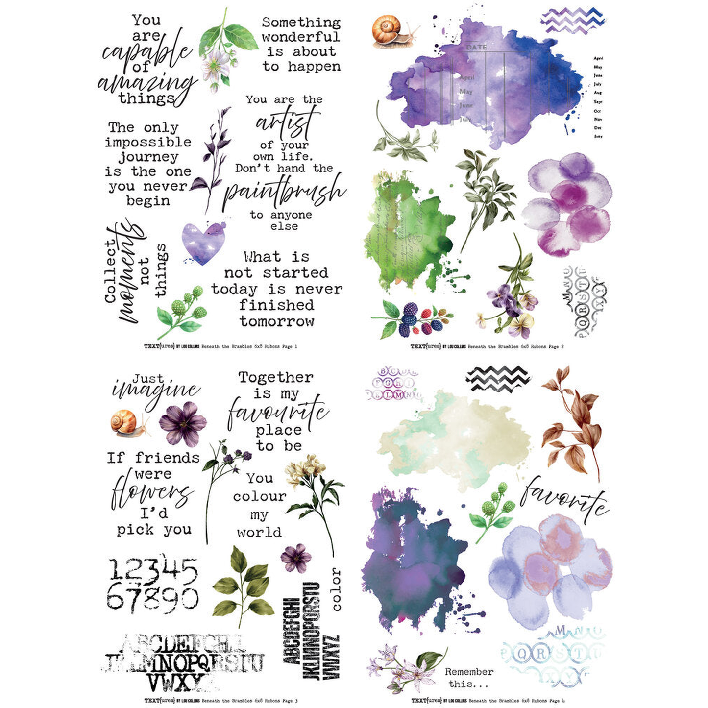 Beneath the Brambles - Transfer Set