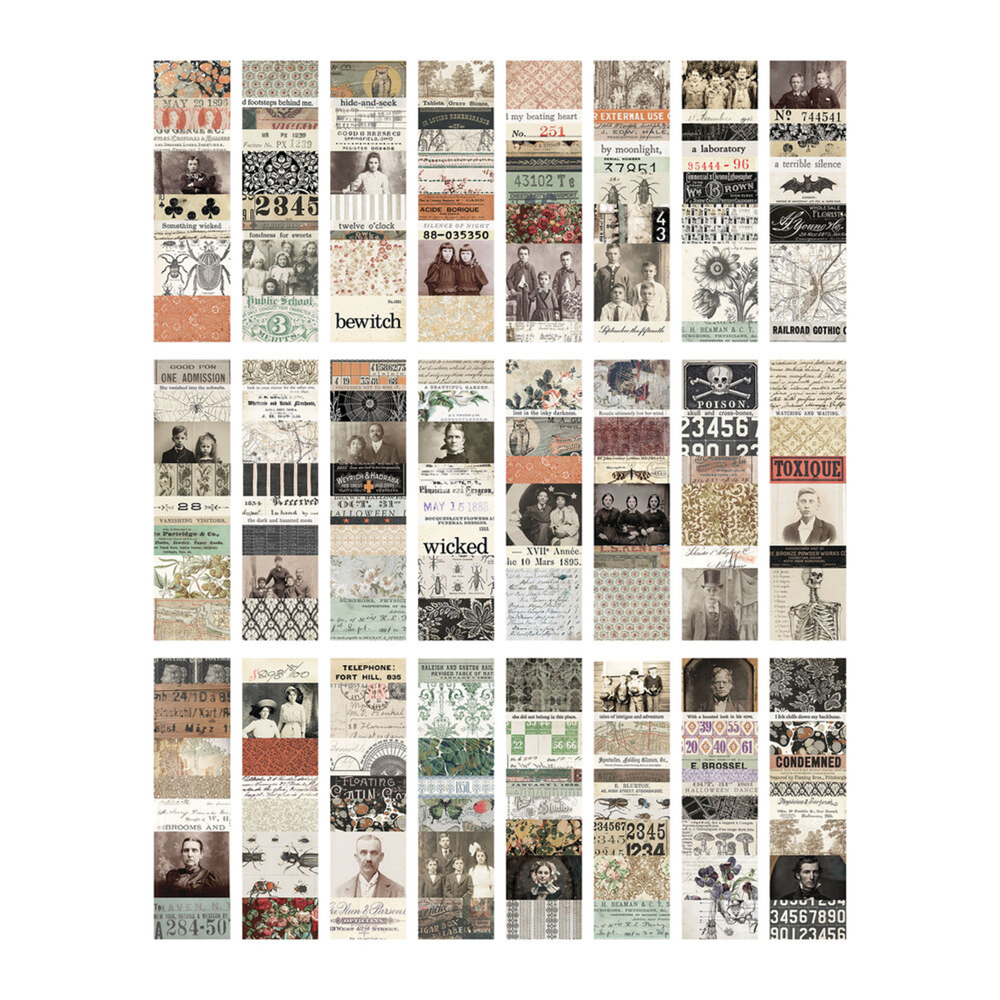 Tim Holtz Halloween Collage Strips Large