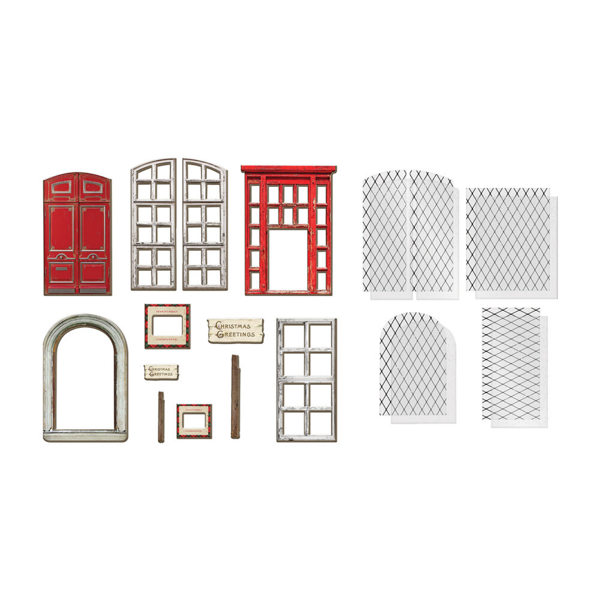Tim Holtz Christmas Baseboards + Transparencies