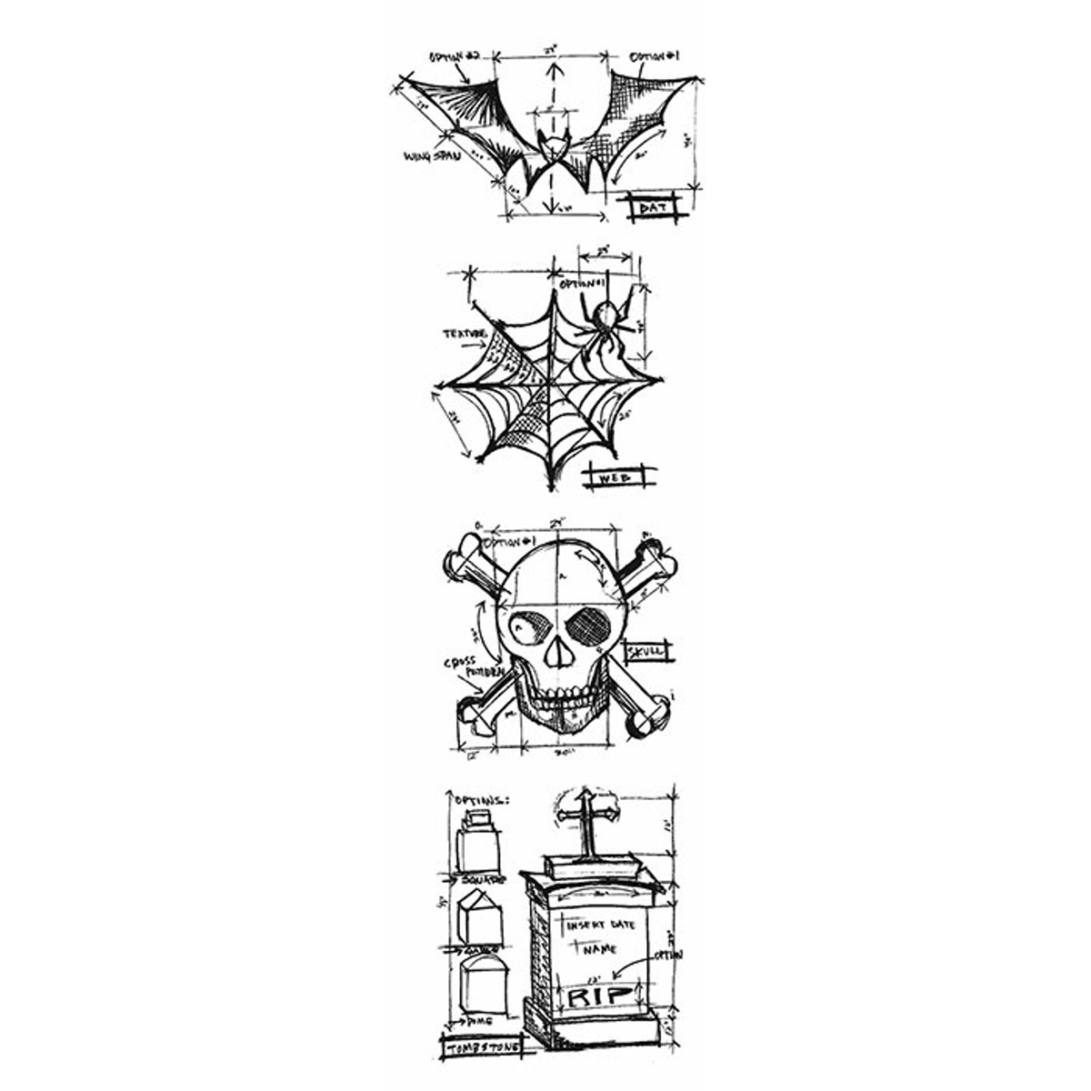 Halloween Blueprints Strip