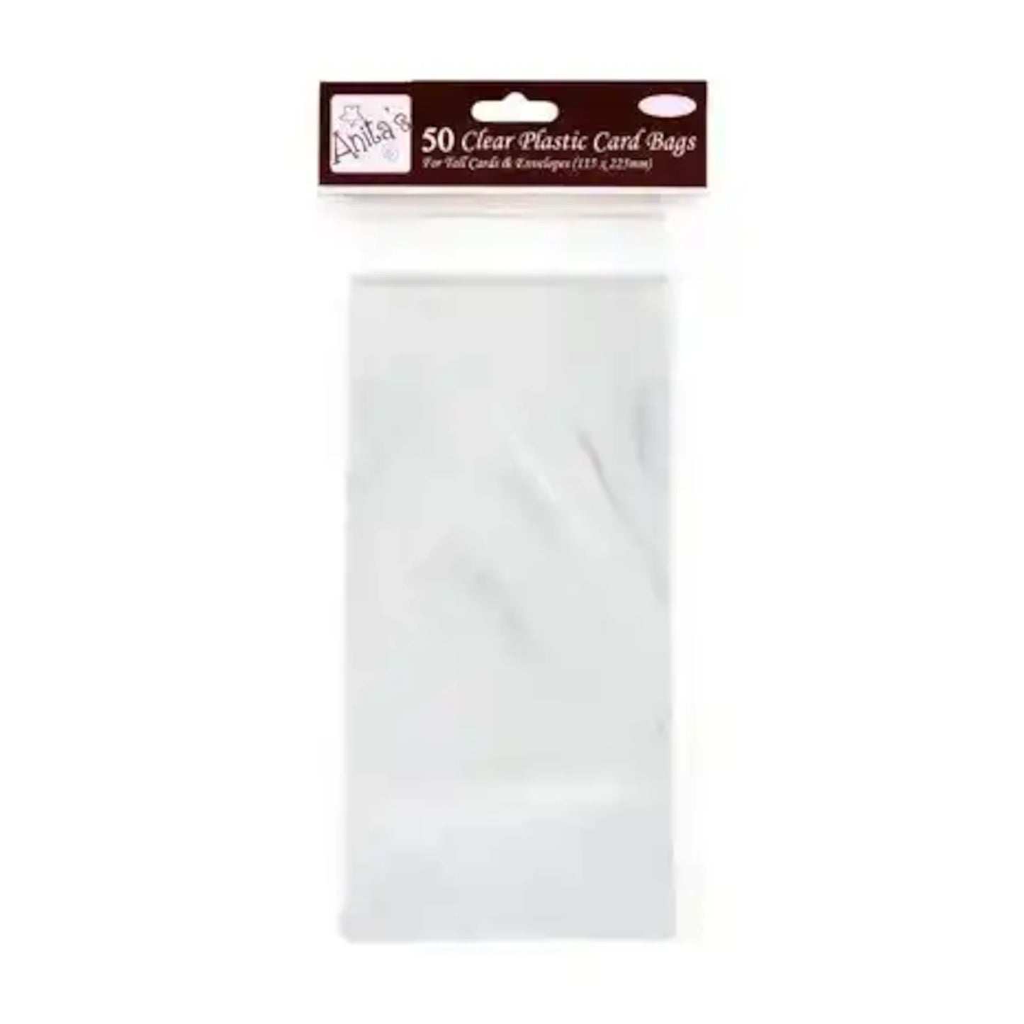 Anita's Tall Clear Plastic Card Bags