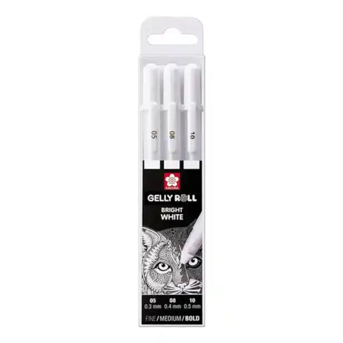 Gelstift weiß 3er Set