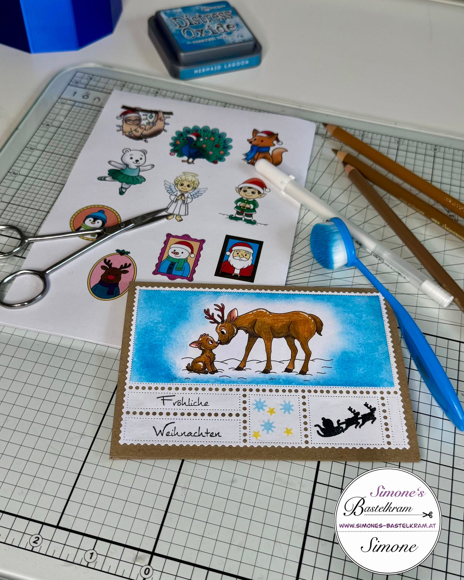 Rentier Mama mit Kind