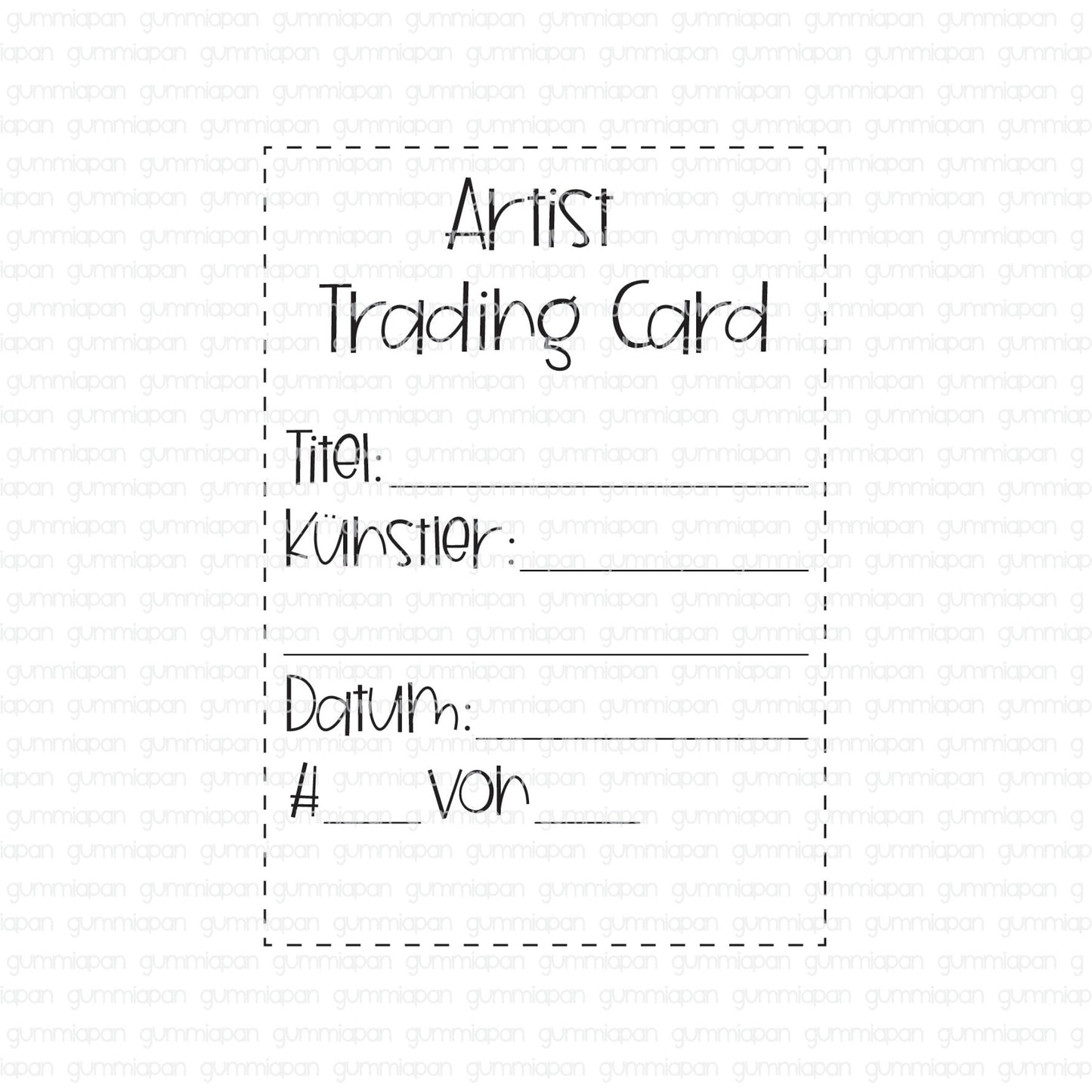 Artist Trading Card - Deutsch