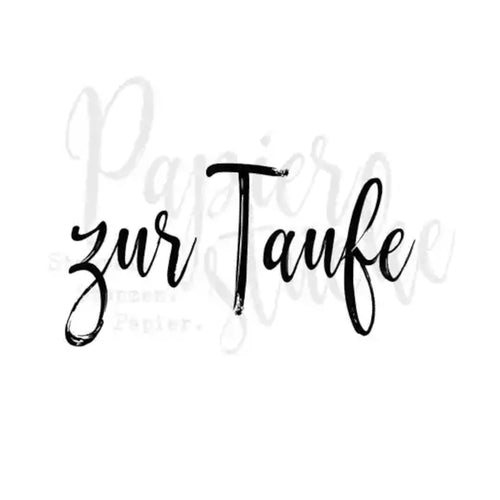 Zur Taufe