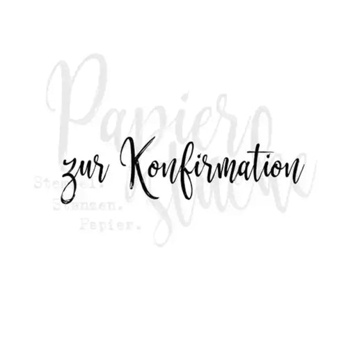 Zur Konfirmation