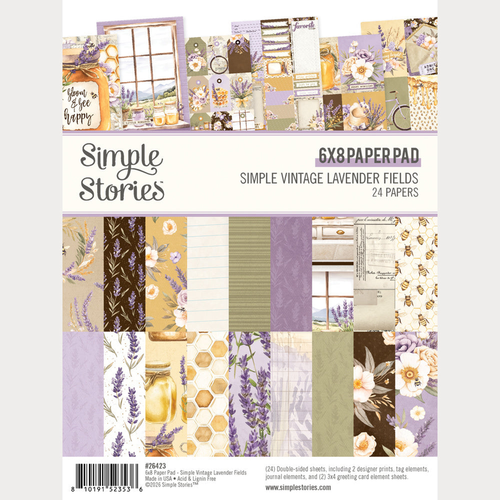 Simple Vintage Lavender Fields
